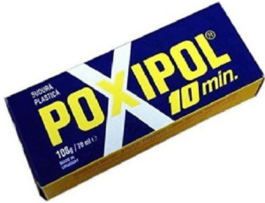 Poxipol 21grs - 14ml color metalico