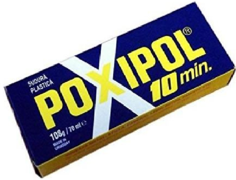 Poxipol 21grs - 14ml color metalico