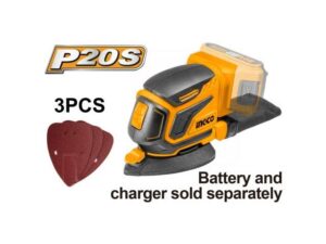 LIJADORA ORBITAL DELTA A BATERIA P20S INGCO CDSLI2051