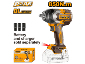 LLAVE DE IMPACTO A BATERIA 850NM 20V P20S BL SIN BAT SIN CARG INGCO CIWLI20851