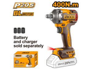 LLAVE DE IMPACTO A BATERIA 400NM 20V P20S SIN BAT SIN CARG INGCO CIWLI20401