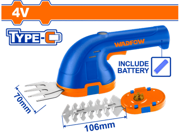 MINI CORTA CERCO JARDIN BATERIA 4V USB 106MM WJC1504