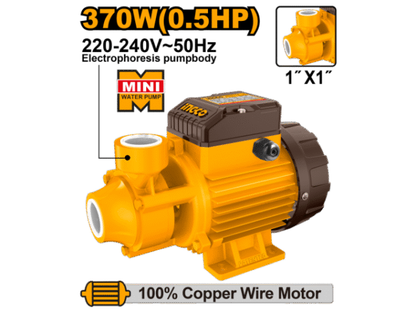 BOMBA PERIFERICA 370W 0.5HP INGCO VPM37028